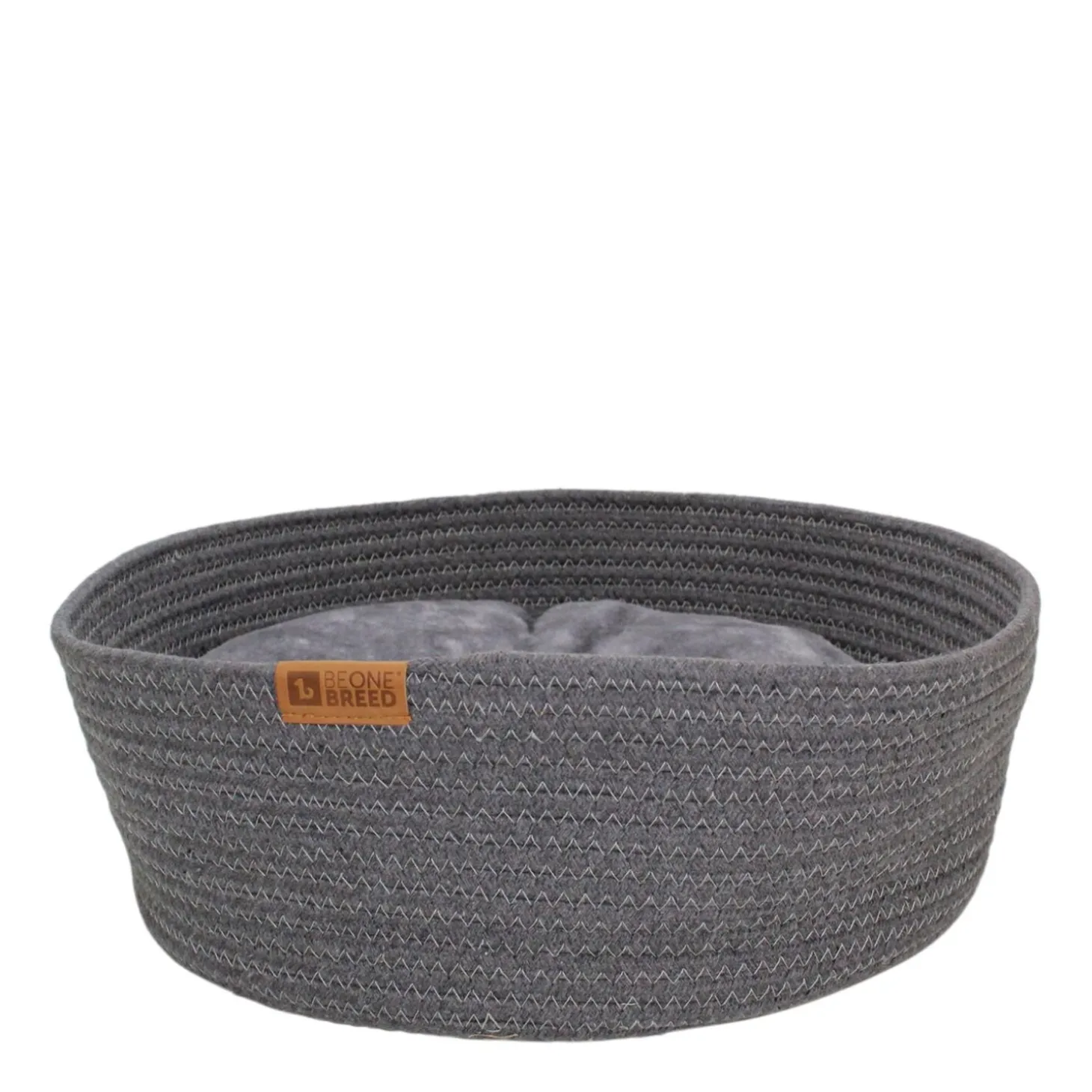 Cat cuddler bed, dark grey