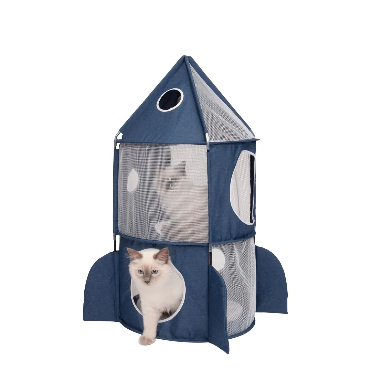 Cat Rocket tower, blue