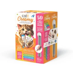Catit Creamy Assorted Gift Box, 50 Pack with Spoon