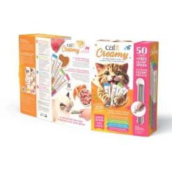 Catit Creamy Assorted Gift Box, 50 Pack with Spoon