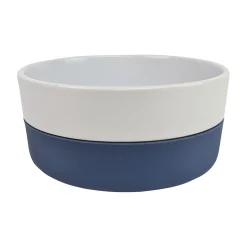 Ceramic and Silicone Bowl, Blue