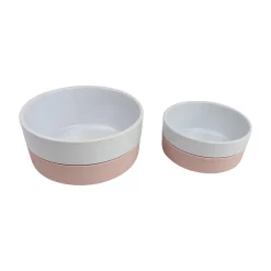 Ceramic and Silicone Bowl, Peach