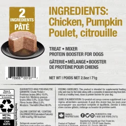 Chicken and Pumpkin Dog Paté, 71 g