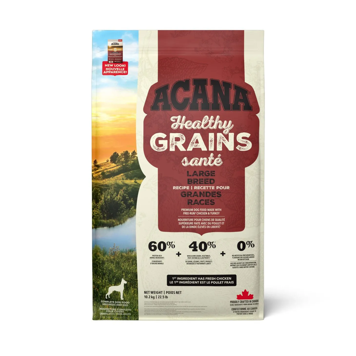 Chicken and Turkey Large Breed Dry Dog Food, 10.2 kg