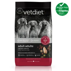 Chicken dry food for adult large breed dog