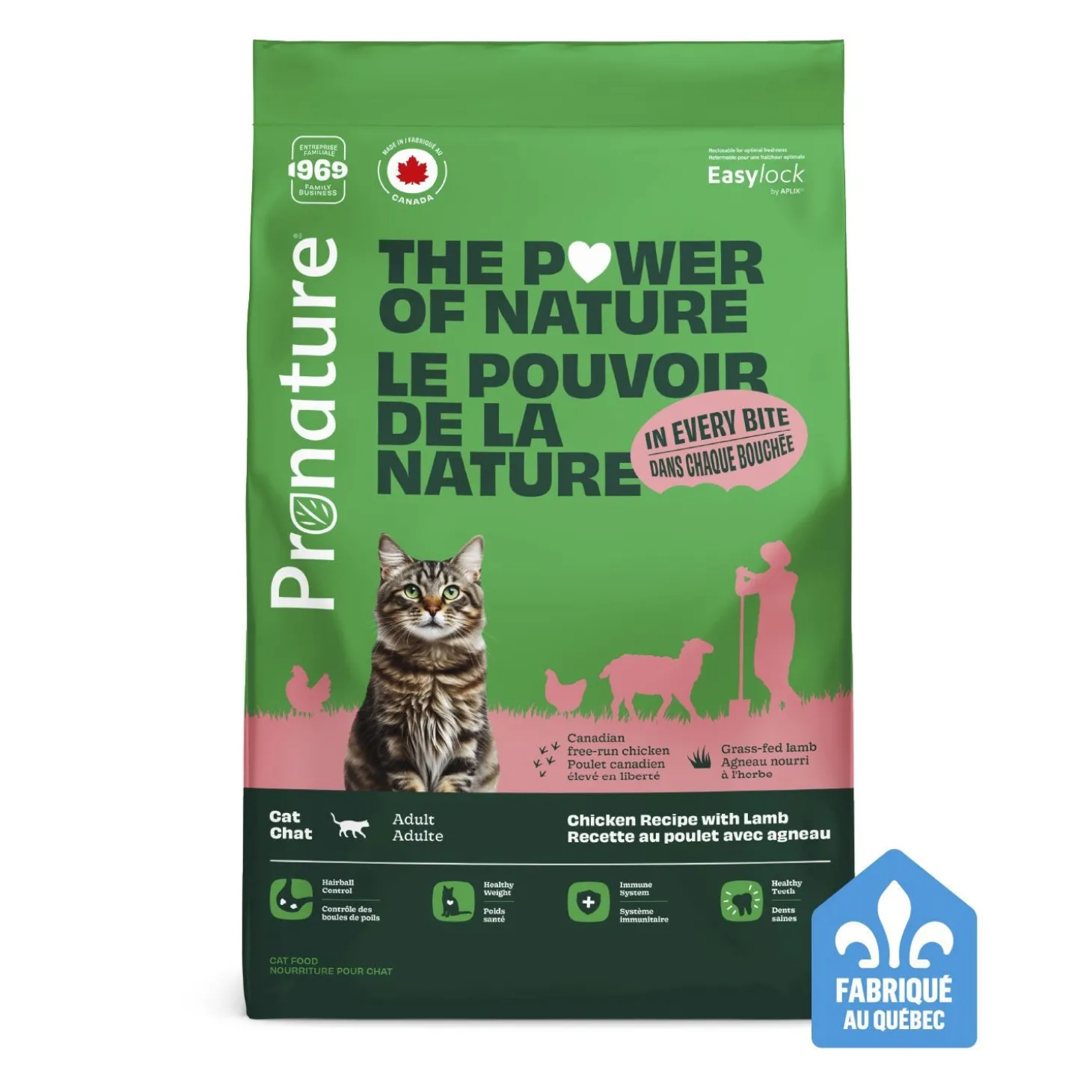 Chicken Recipe with Lamb Dry Food for Adult Cats, 10 kg