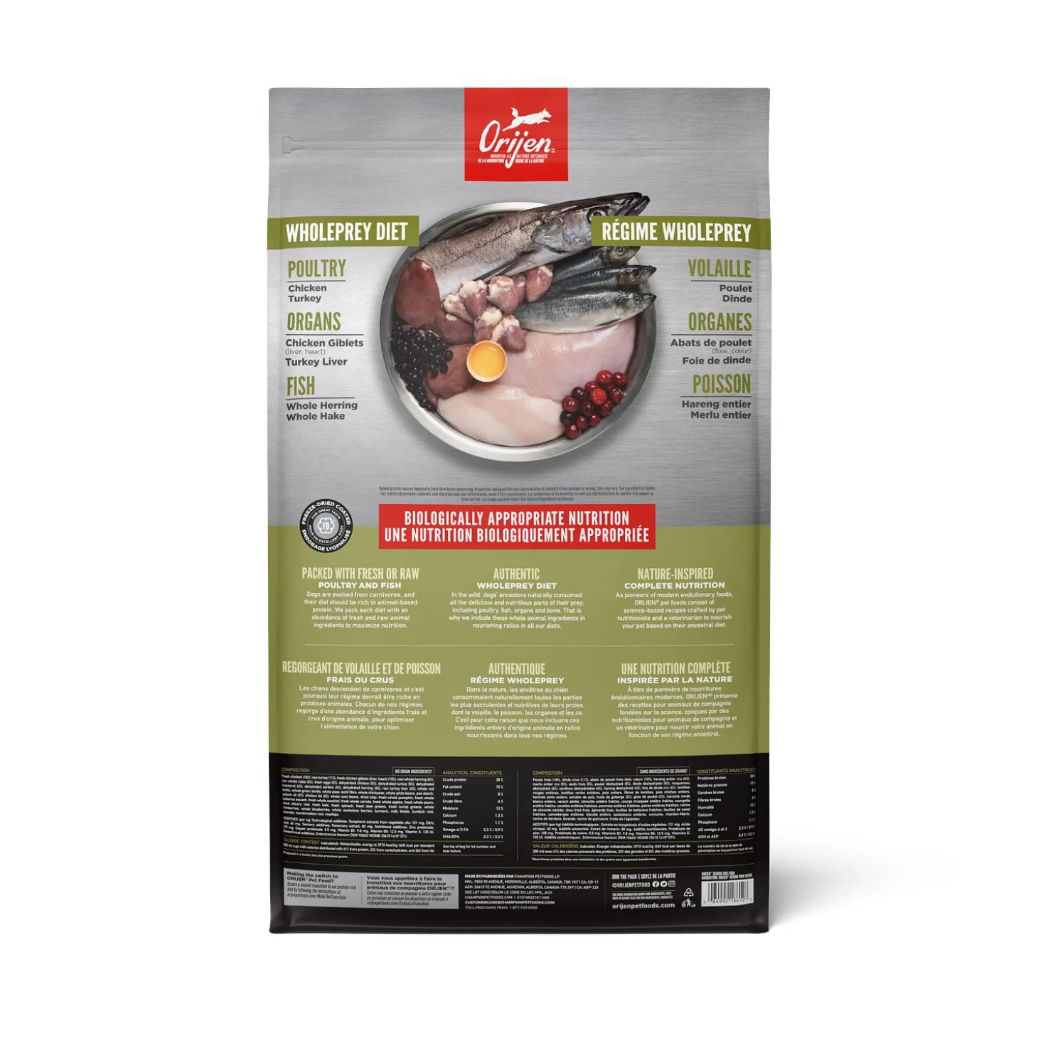 Chicken, Turkey and Wild-Caught Fish Dry Food for Senior Dogs, 11.4 kg