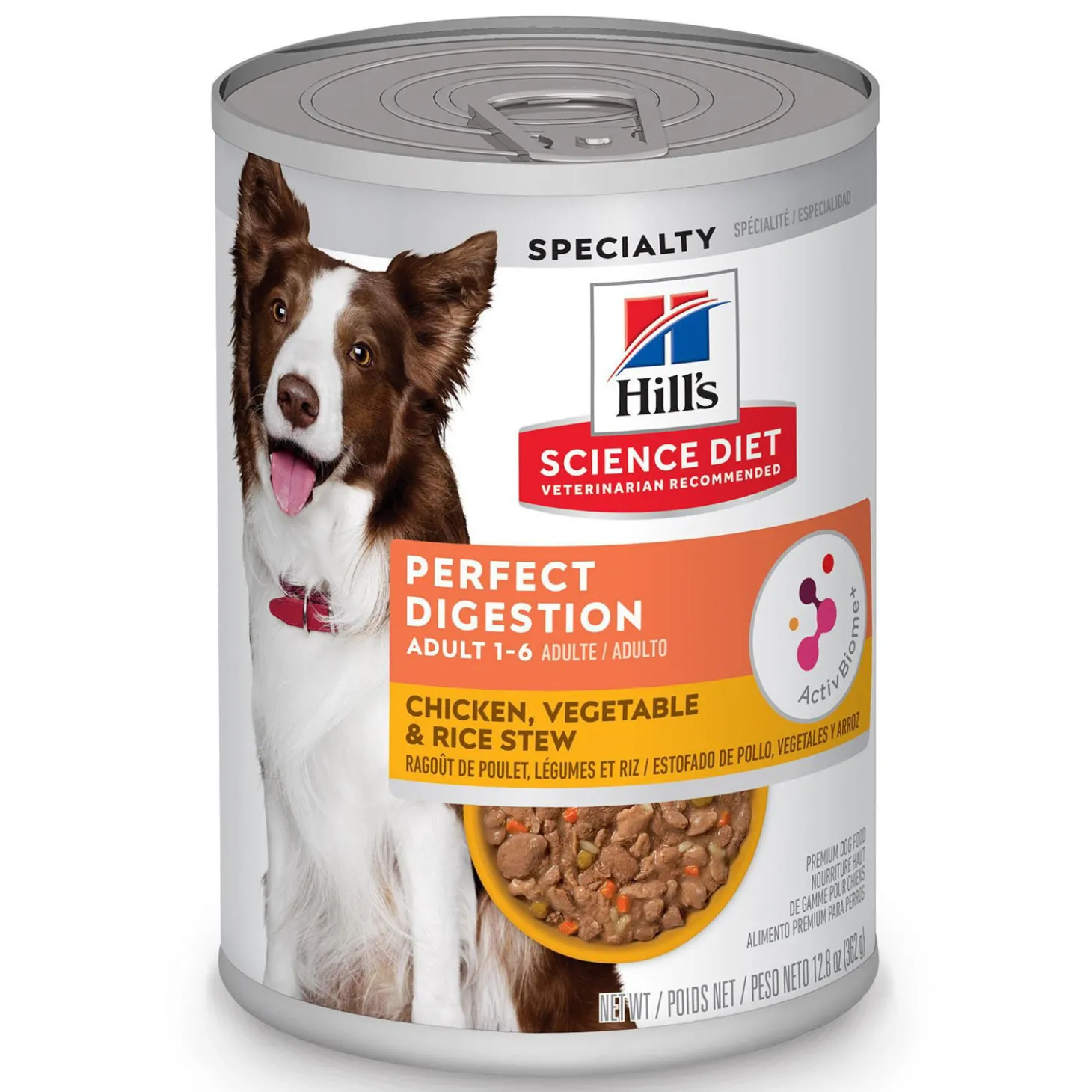 Chicken, Vegetable & Rice Stew Adult Perfect Digestion Wet Dog Food, 363 g