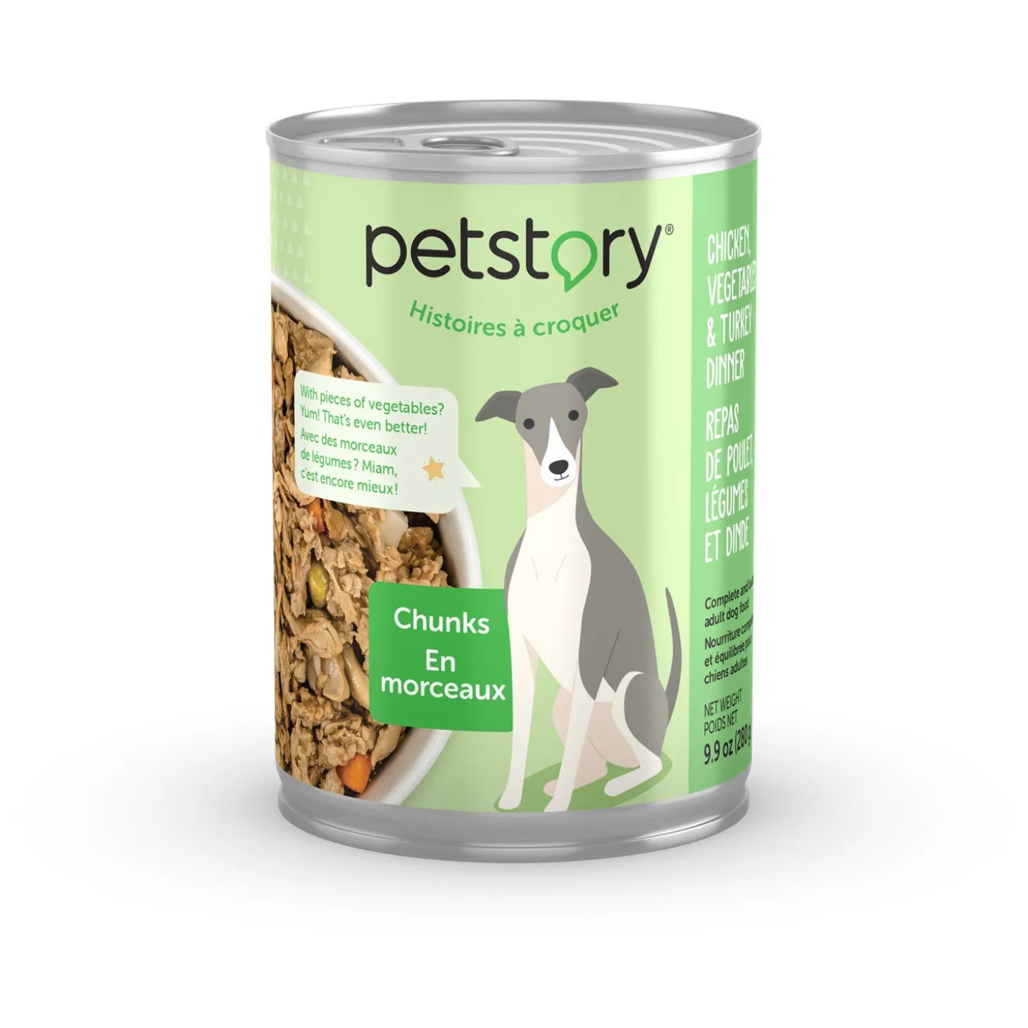 Chicken, Vegetables and Turkey Wet Dog Food