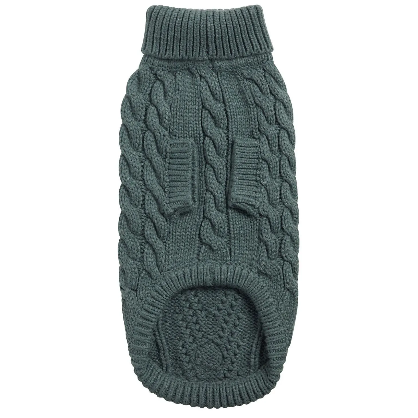 Chunky Cable Knit Turtleneck Chalet Sweater for Dogs