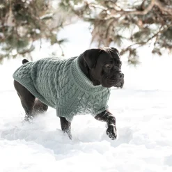 Chunky Cable Knit Turtleneck Chalet Sweater for Dogs