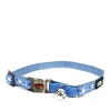 Cloud blue designer cat collar with stars