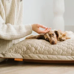 Cloud Pillow Faux Leather Cover, Honeycomb