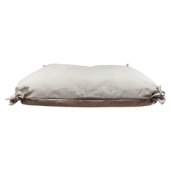 Cloud Pillow Knotted Bed, Beige Knit