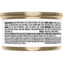 Cod, sole and shrimp wet food for adult cats