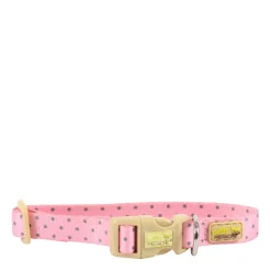 Collar for Tiny Dogs, pink dots