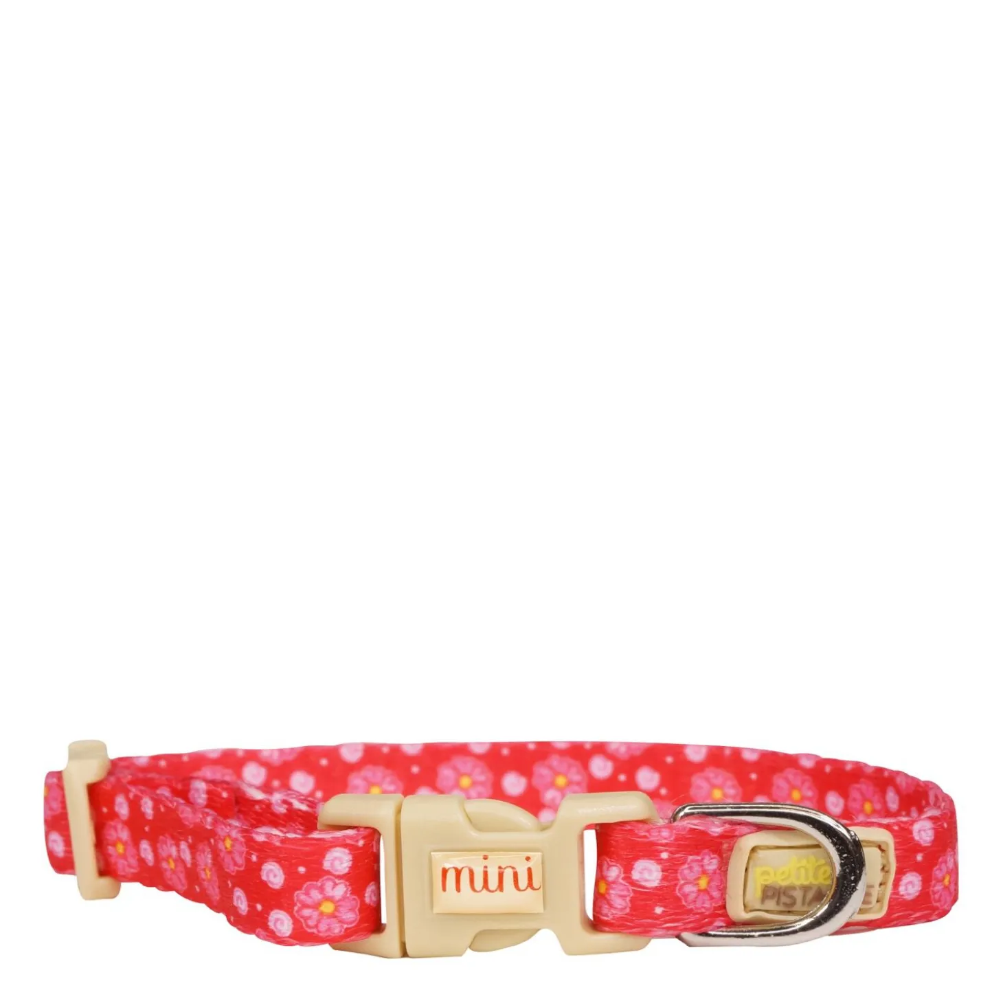 Collar for Tiny Dogs, pink flowers