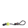 coloured rope with handle and tennis ball