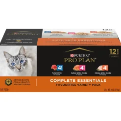 Complete Essentials Favourites Entrée Cat Food Variety Pack, 12 x 85 g