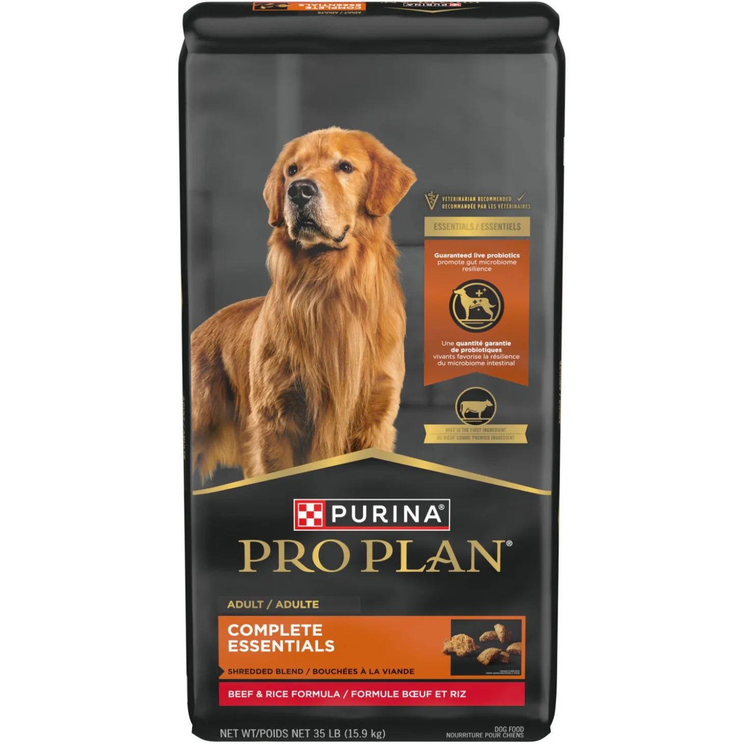 Complete Essentials Shredded Blend Beef & Rice Formula Dry Dog Food, 15.9 kg