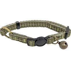 Corduroy Cat Collar, Olive