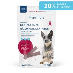 Cranberry Dental Chews for Dogs, medium