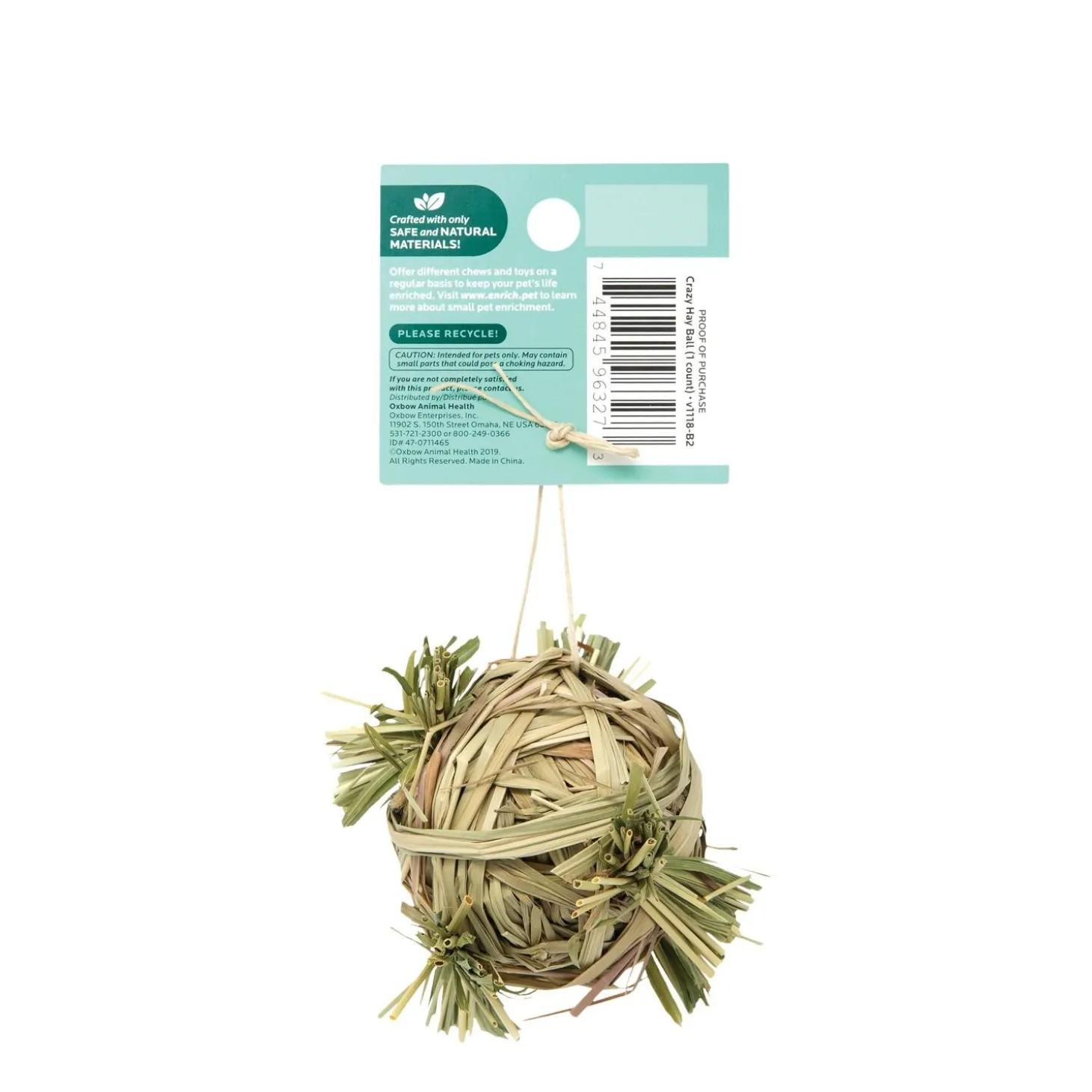 Crazy Hay Ball for Rodents