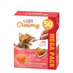 Creamy Cat Lickable Treat, Salmon, 50-pack