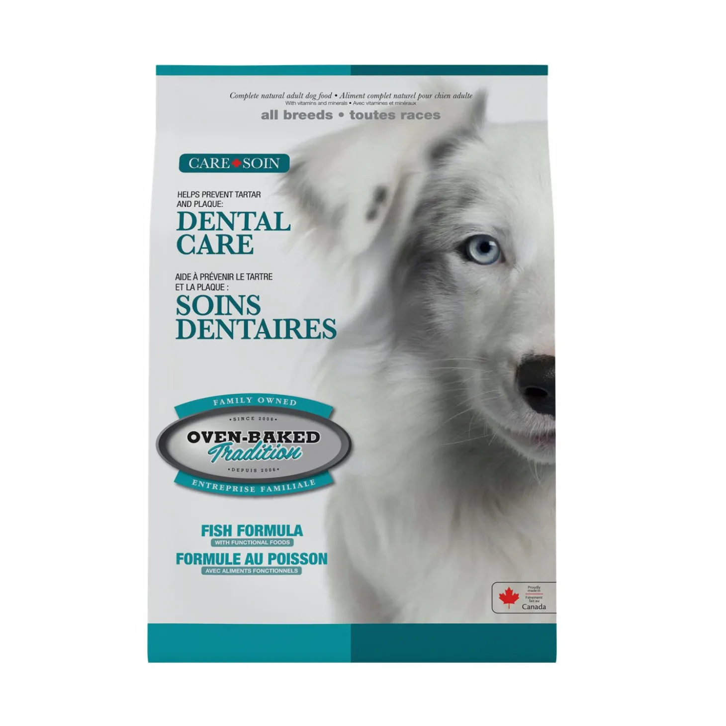 Dental Care Grain-free Fish Recipe Dry Food for Adult Dogs of All Breeds