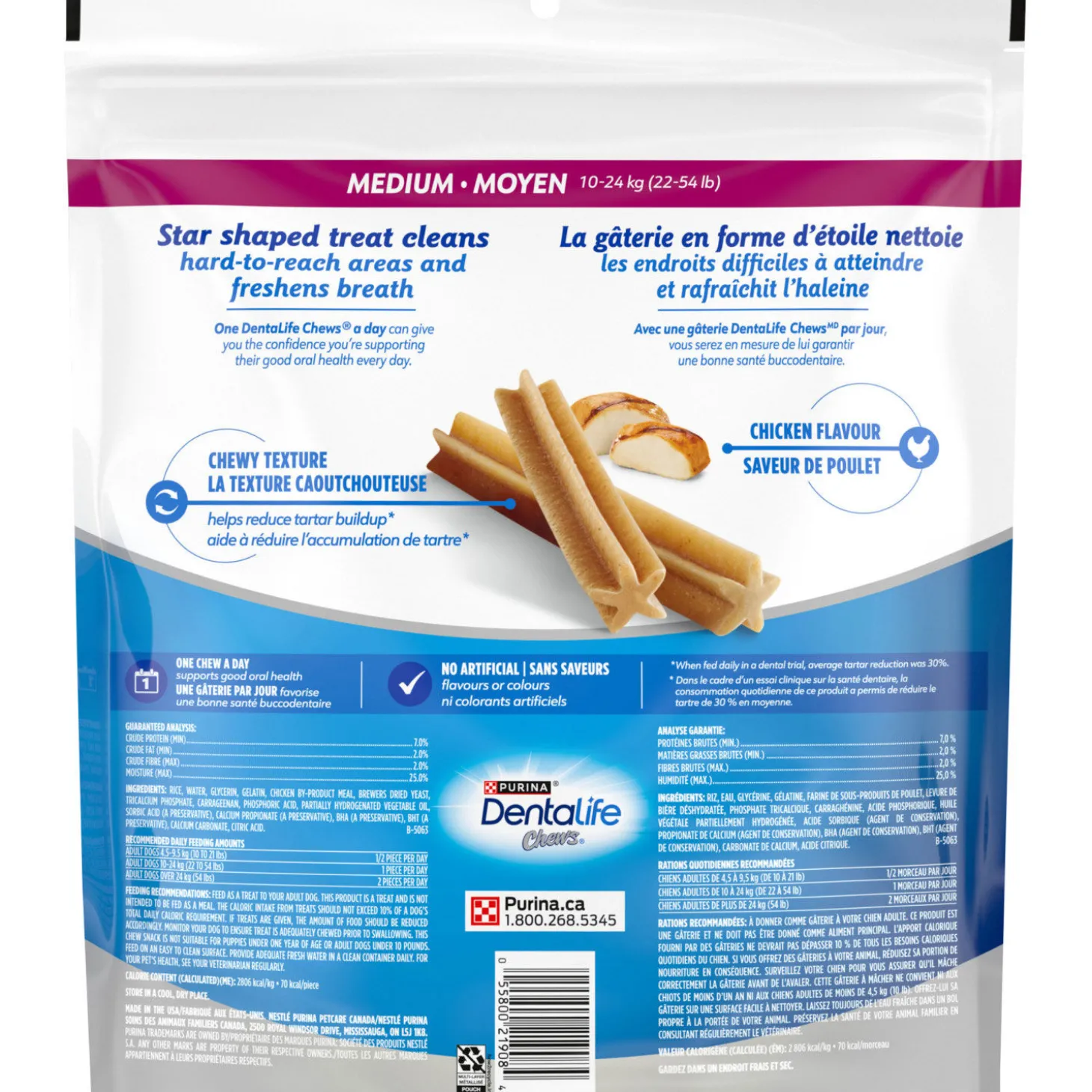 Dental care treat for dog
