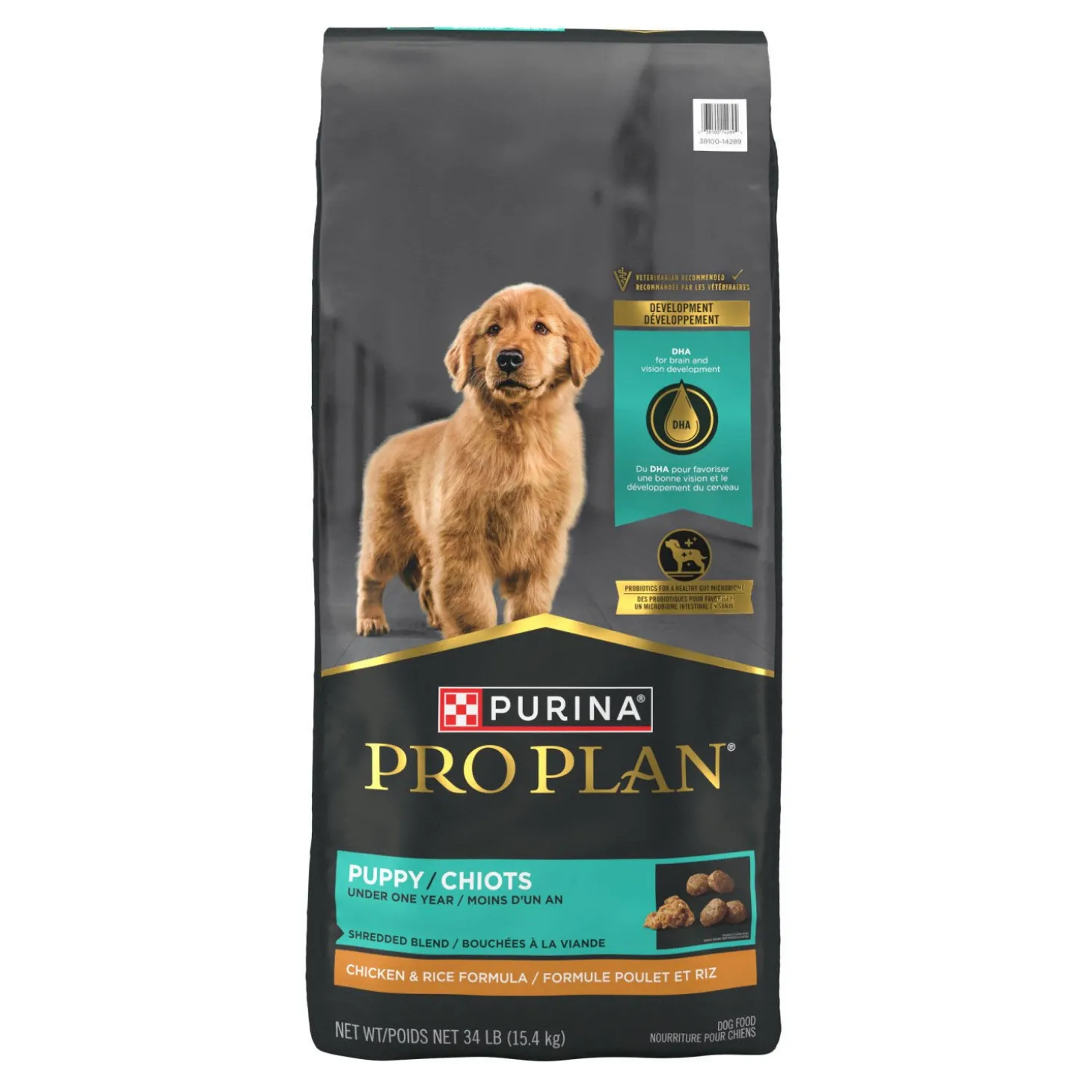 Development Shredded Blend Chicken & Rice Dry Puppy Formula,15.4 kg