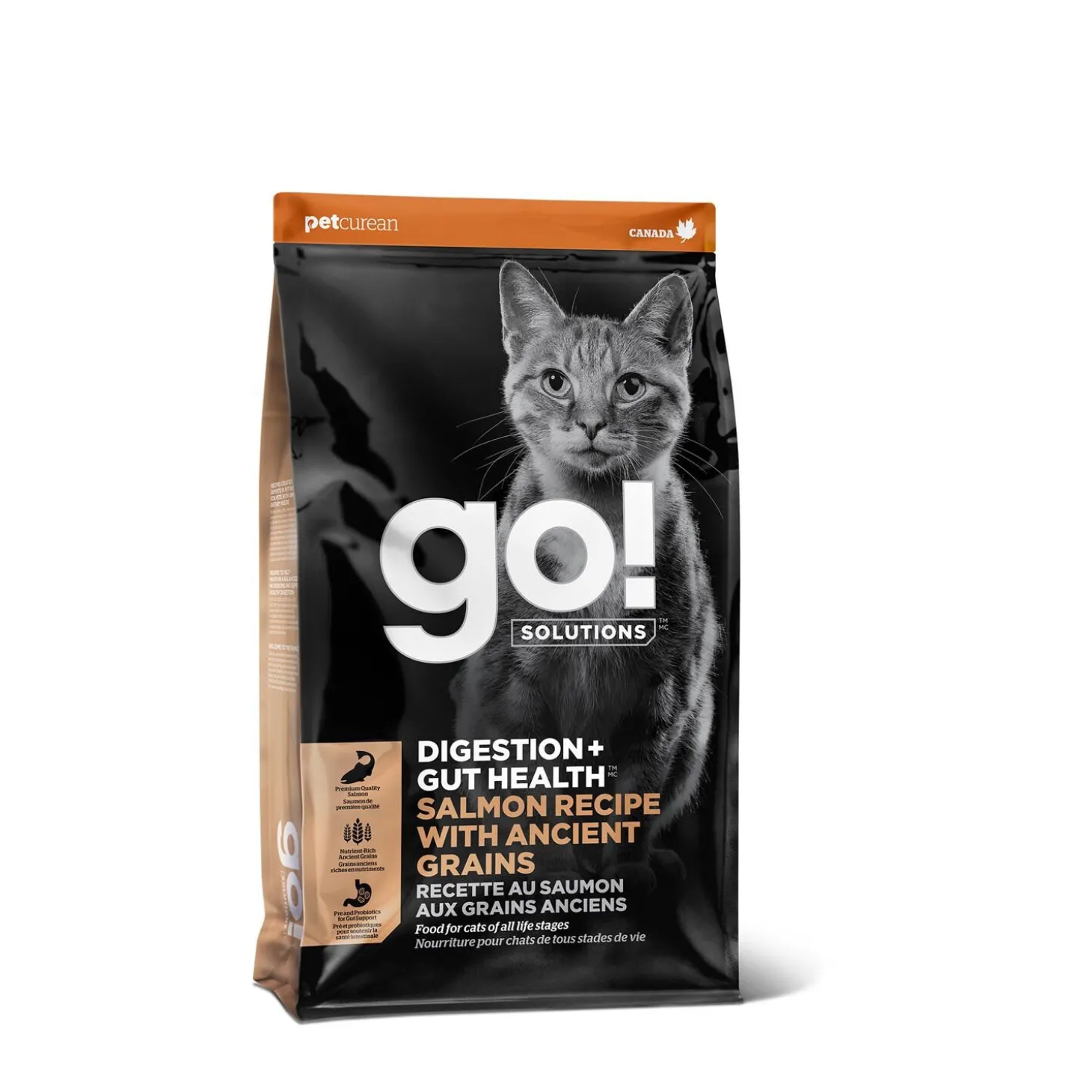 Digestion + Gut Health Salmon and Grains Recipe for Cats, 1.86 kg