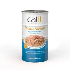 Divine Shreds Tuna Topper with Chicken & Wakame in Jelly, 4 x 85 g