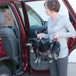 Dog lifting aid harness