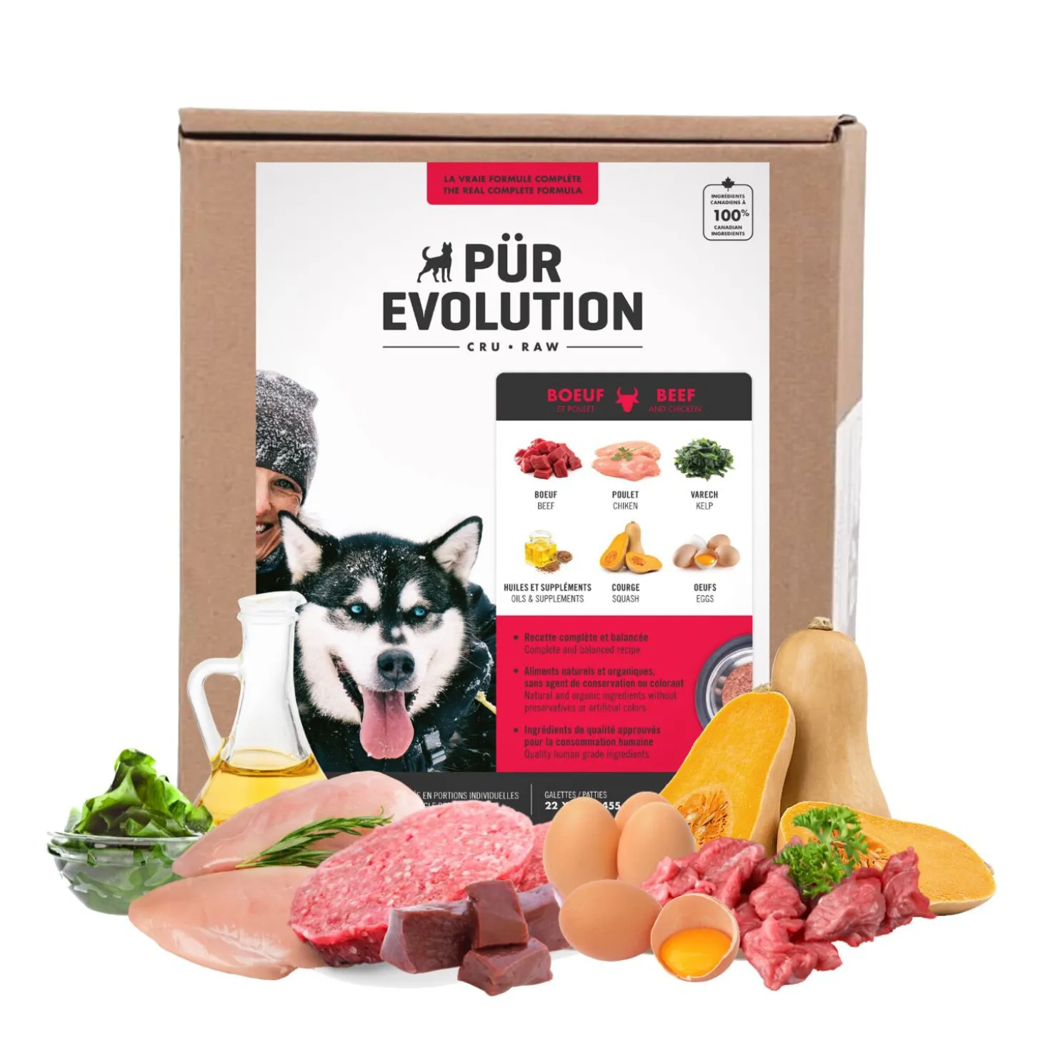 Dog Raw Food, Beef and Chicken