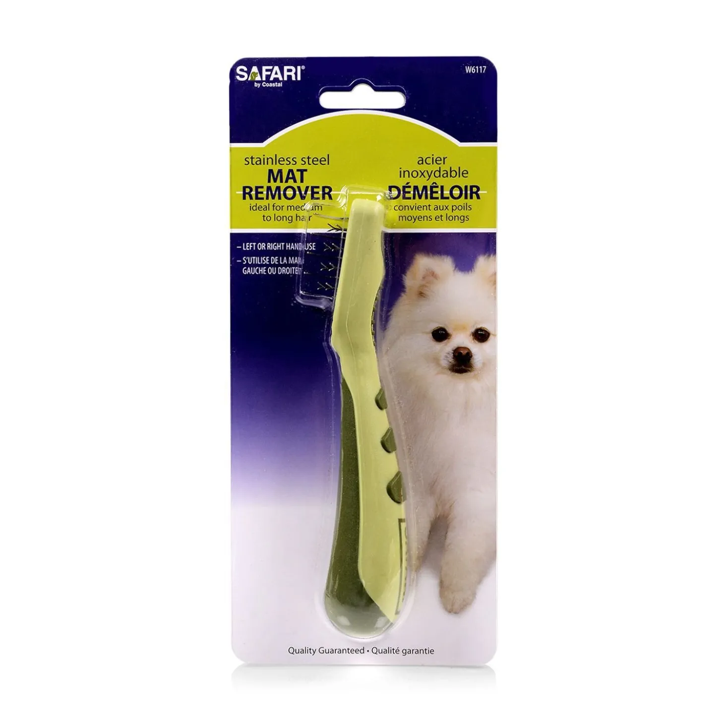 Dog stainless steel mat remover for medium to long hair