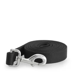 Double ply black nylon leash