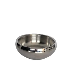 Double Wall Shiny Metal Bowl