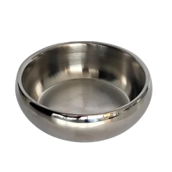 Double Wall Shiny Metal Bowl