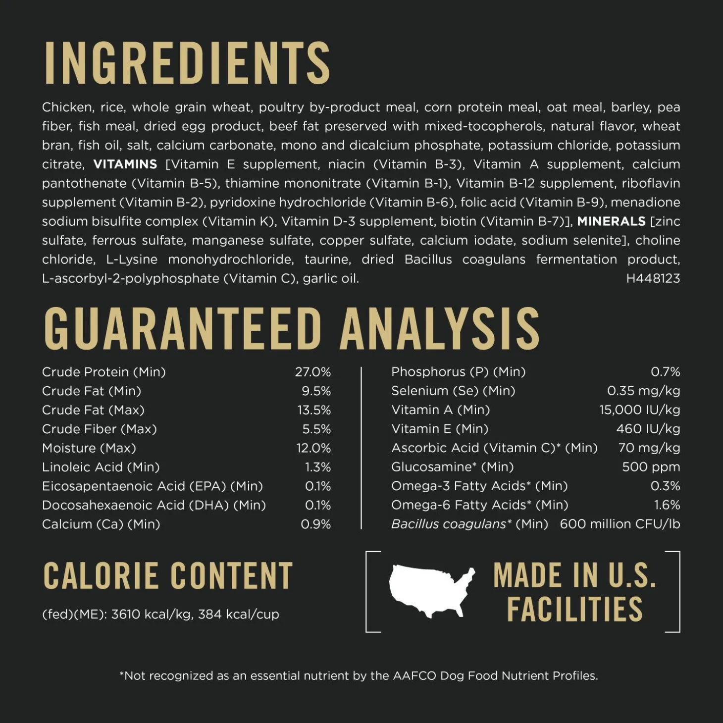 Dry Dog Food Specialized Weight Management Large Breed Formula, 15.4 kg