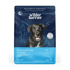 Dry puppy food, sustainable fish recipe