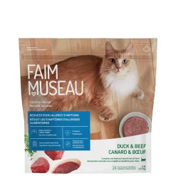 Duck & beef raw cat food