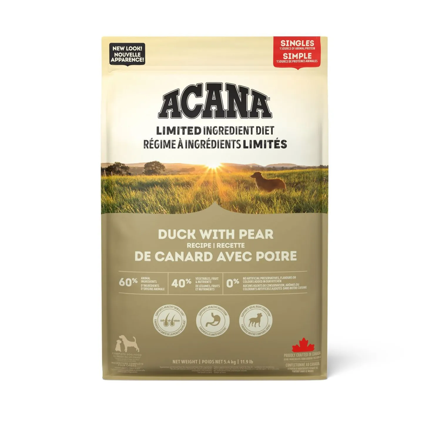 Duck & Pear Dry Dog Food Recipe, 5.4 kg