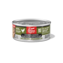 Duck and Liver Chunks and Shreds Entrée for Cats, 155 g