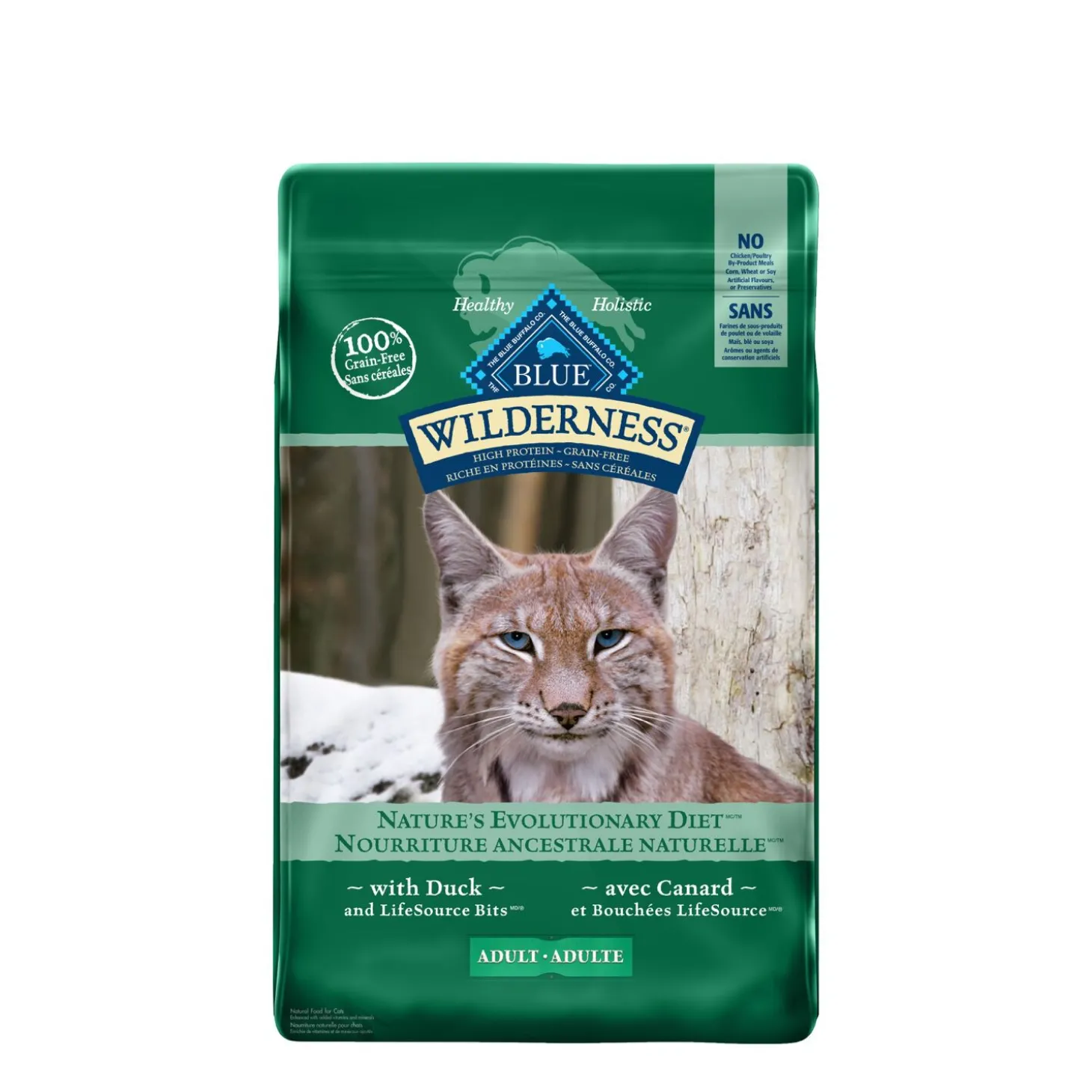 Duck food for adult cats
