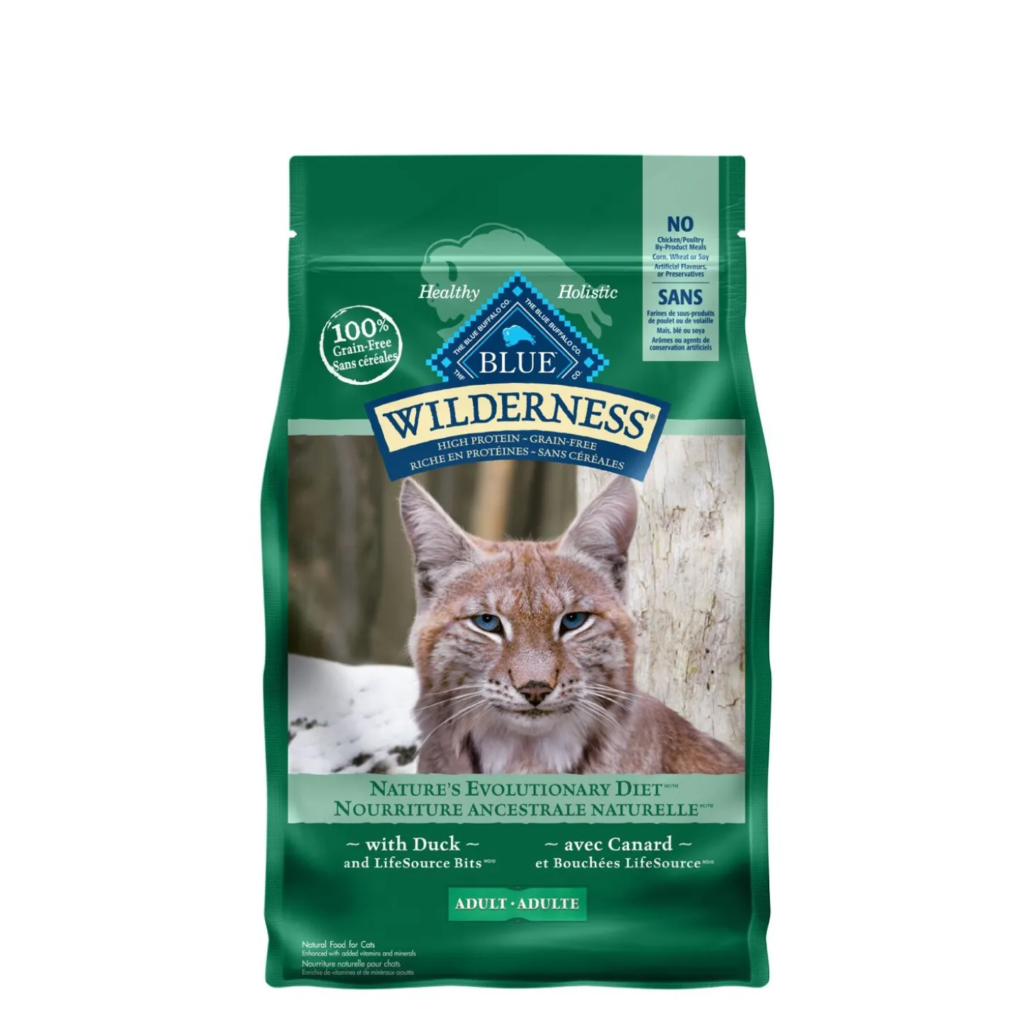 Duck food for adult cats