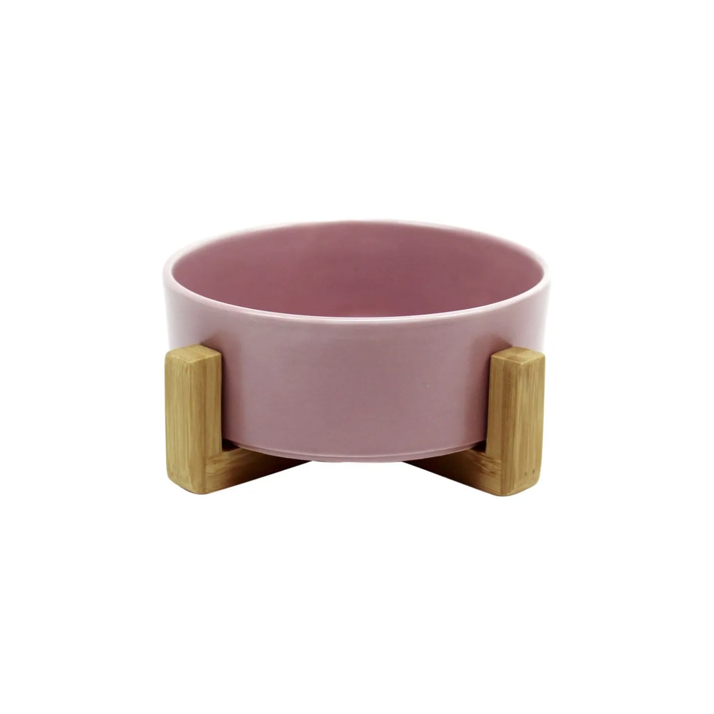 Elevated Bamboo Bowl, Pink