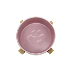Elevated Bamboo Bowl, Pink