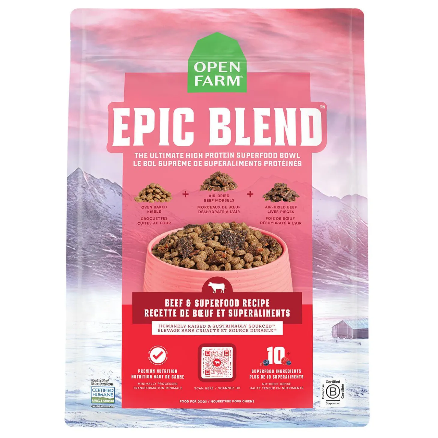 Epic Blend Beef and Superfood Recipe Dry Food for Dogs, 8.89 kg