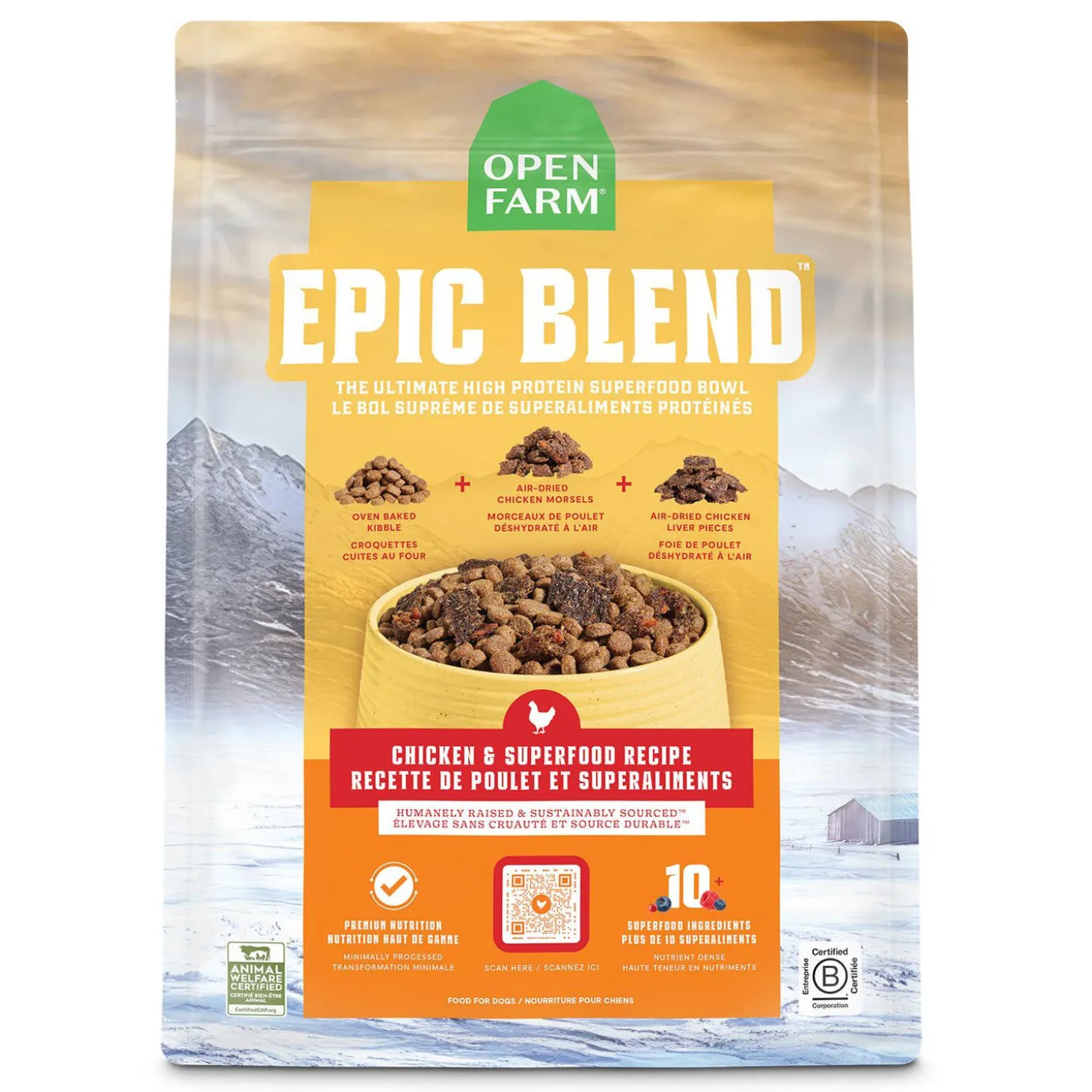 Epic Blend Chicken and Superfood Recipe Dry Food for Dogs, 8.89 kg